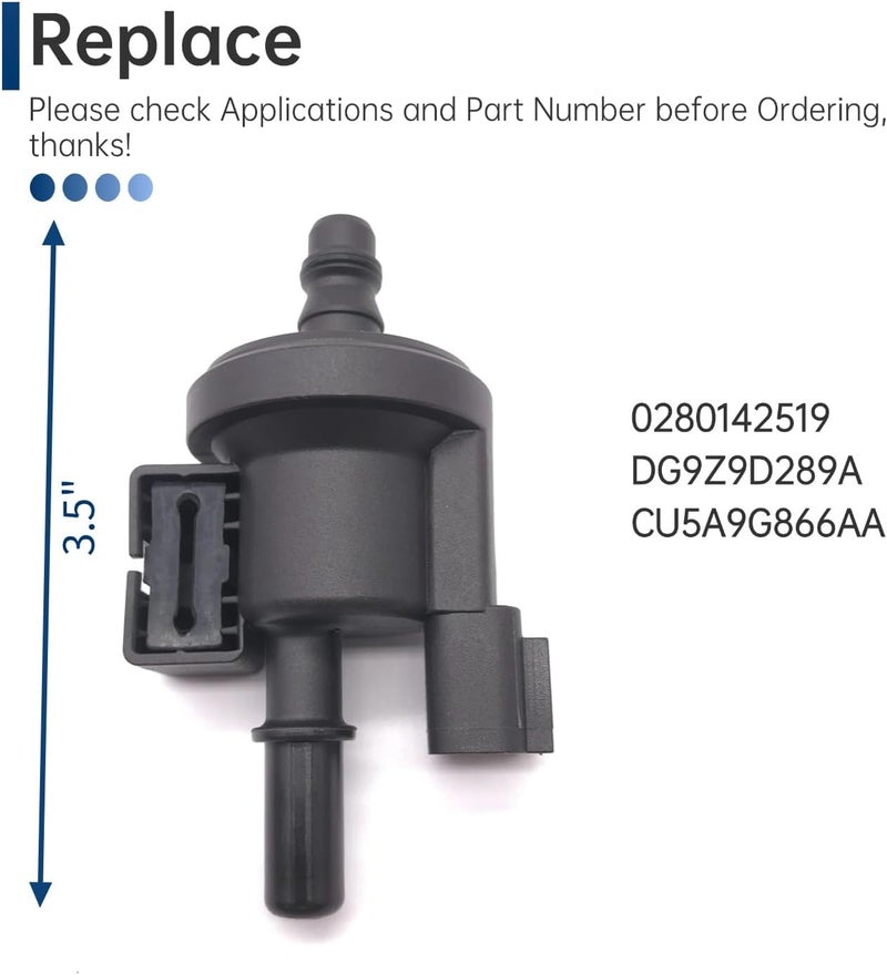 FREPURDO 0280142519 EVAP Purge Valve - OEM Replacement Fuel Vapor Canister Purge Control Valve for Ford Fusion 2013-2020, Edge 2015-2020, Lincoln MKZ 2013-2019 | Fixes P0456 Code | CU5A9G866AA - Image 4